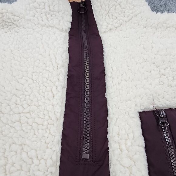 Lou Grey Jacket Womens Large Colorblock Cozy Up 1/4 Zip Sherpa Fleece Pullover - Picture 10 of 16